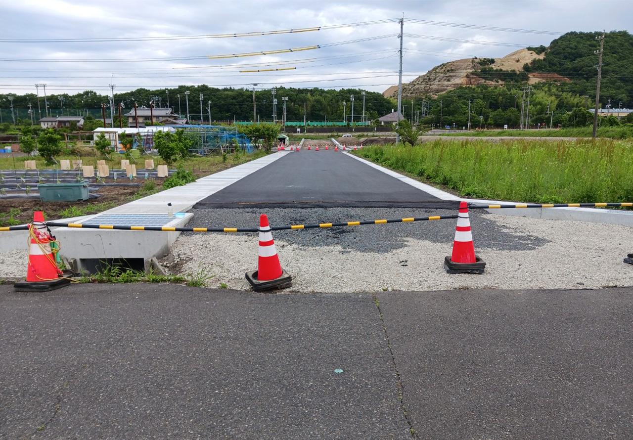市道548号線道路改良工事の写真