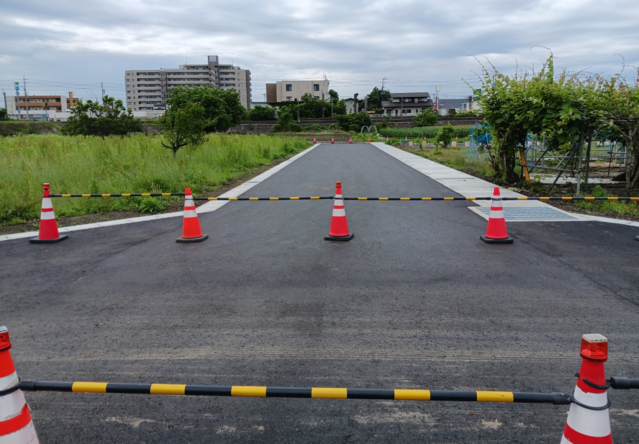 市道548号線道路改良工事の写真